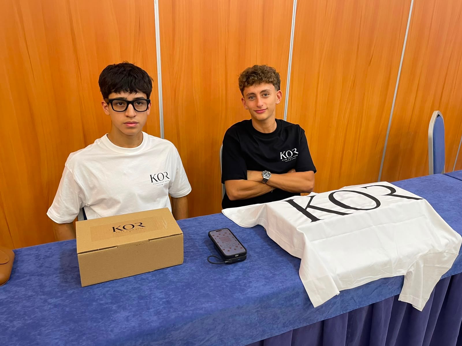 Thiago y Alessandro en el primer evento